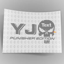 Autocollants vinyle personnalisés Édition Punisher Paire pour Jeep YJ 2