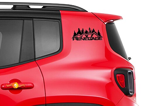 Autocollants en vinyle pour porte Ensemble de 4 graphiques latéraux pour Jeep Renegade