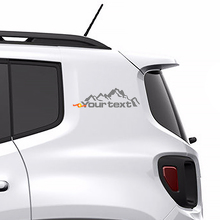 Autocollant vinyle personnalisé Montagnes Graphic 2 pour Jeep Renegade 2