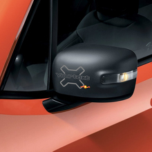 Autocollant vinyle texte personnalisé pour miroir Jeep Renegade 2