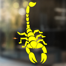 Autocollant vinyle universel Scorpion au museau relevé_4