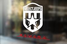 Autocollant latéral de capot SAHARA, 2 pièces, autocollant graphique JEEP WRANGLER TJ JK LJ couleur rouge
 2