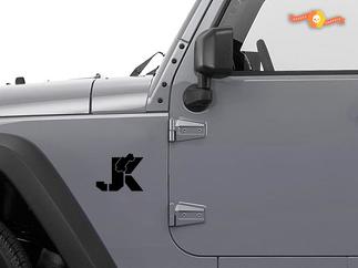 JEEP Wrangler JK Wrangler Stickers Autocollants Sahara Rubicon premium Lot de 2