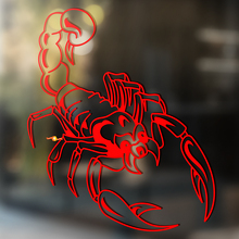 Sticker Autocollant Vinyle Universel Contour Scorpion Queue Relevée_3