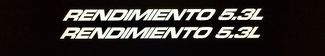 Décalcomanies espagnoles Rendimiento Performance 5.3L pour Chevy Silverado, Malibu