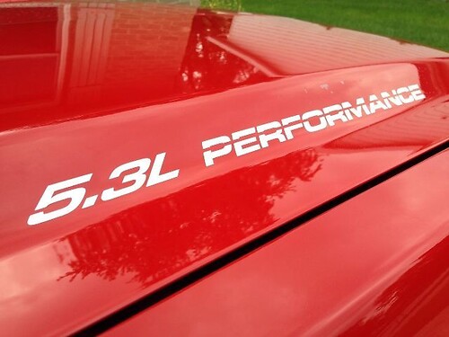 Autocollants de capot de PERFORMANCE de 5,3 l, pour Chevy GMC Silverado Sierra, « nouveau STYLE »
