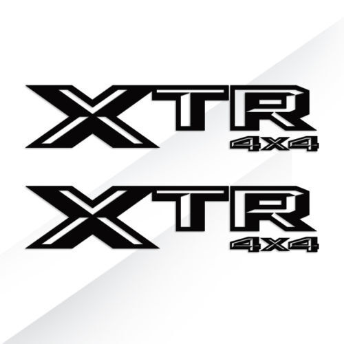 Paire de décalcomanies en vinyle pour benne XTR 4x4 pour camion Musclecar 2017