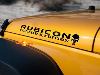 Jeep Wrangler Rubicon Punisher TJ LJ JK JKU vinyle capot autocollant autocollant voiture camion 2
