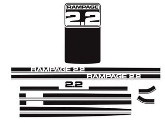 1983 1984 Dodge Rampage 2.2 Kit Stickers & Bandes