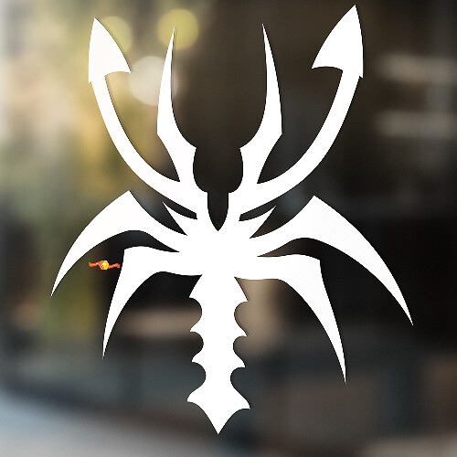 Autocollant Vinyle Universel Style Abstrait Scorpion