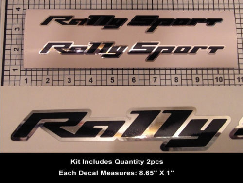 RS SS Rally Sport Autocollant Kit 2 pièces Camaro Super Sport Chrome Capot Scoop
