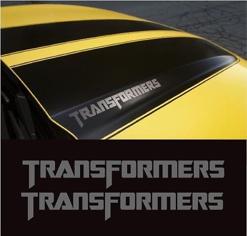 Camaro Ss Autobot Transformers Edition Autocollants pour capot Bumblebee
