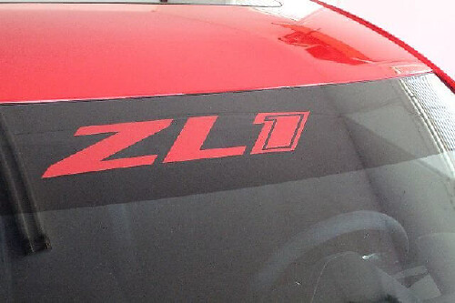 Autocollant vinyle pour pare-brise ZL1 pour Chevrolet Camaro SS LT