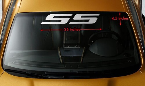 Autocollant en vinyle pour bannière de pare-brise SS f/CHEVY CHEVROLET CAMARO IMPALA COBALT
