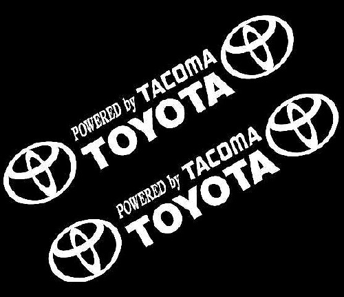 Alimenté par les décalcomanies en vinyle Tacoma Toyota