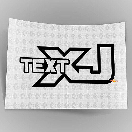 Jeep XJ - Noir - Autocollant en vinyle Off Road Cherokee Trails Rock Crawling 4x4