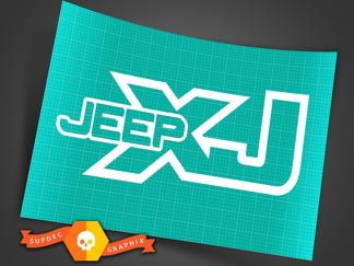 Jeep XJ - N'importe quelle couleur - Autocollant en vinyle Off Road Cherokee Trails Rock Crawling 4x4