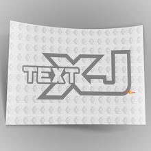 Autocollant Vinyle Texte Personnalisé Sentiers Tout-Terrain Escalade de Rochers 4x4 pour Jeep Cherokee XJ 2