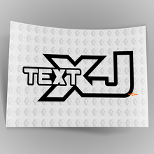 Autocollant Vinyle Texte Personnalisé Sentiers Tout-Terrain Escalade de Rochers 4x4 pour Jeep Cherokee XJ 3