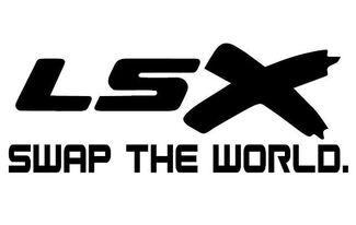 LSX Swap The World - Autocollant vinyle - Noir - Chevy LS Mustang BMW Nissan Ford
