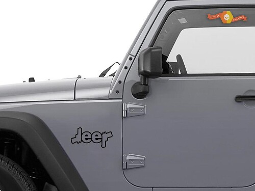 Autocollant vinyle contour style pistolet pour Jeep Wrangler Cherokee Renegade