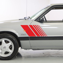 1979-1993 Ford Mustang Faded Stripes Side Stripes Strobe Stickers Decs Kit 79- 93
 3