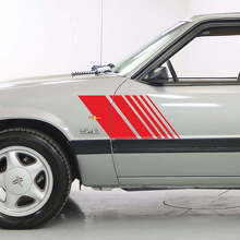 Kit d'autocollants vinyle bandes latérales stroboscopiques pour Musclecar Mustang 1979-93_3