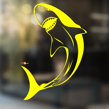 Autocollant Vinyle Universel Requin Courbé_4