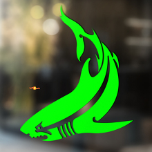 Autocollant Vinyle Universel Style Tribal Requin_3