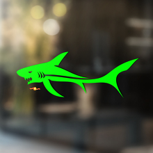Autocollant Vinyle Universel Requin Furieux_4