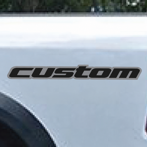 Personnalisé Ensemble de Lettrage Bicolore Autocollant Vinyle de Chevet pour Dodge Ram 1500