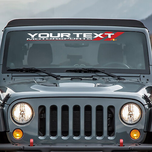 Autocollant en vinyle pour pare-brise Mopar Motorsport