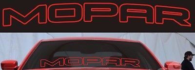 Autocollant vinyle de pare-brise style Mopar pour Dodge