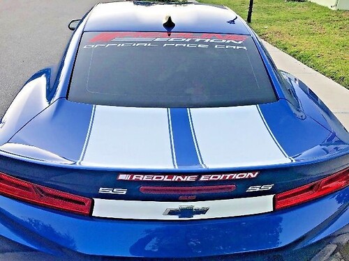 Autocollants édition Redline 2018 pour Silverado, Camaro, Cruze, Malibu, Colorado, Trax
