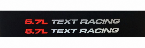 Texte personnalisé Autocollants de course 5,7L Paire compatible Dodge Ram V8 1500 2500