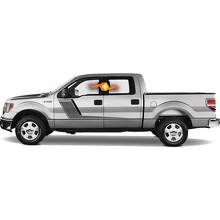 Autocollants Décoratifs Bandes Latérales Platine Duo Couleur Vinyle pour Ford F-150_2