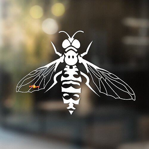 Autocollant Universel en Vinyle Wasp