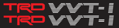Autocollants en vinyle TRD VVTI Doch - VVTI TRD - LOT de 2