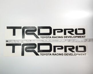 TRD PRO Toyota Tacoma Tundra vinyle lit côté mat noir brillant autocollant autocollant ensemble