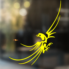 Autocollant Vinyle Universel Style Tribal Oiseau En Vol_4