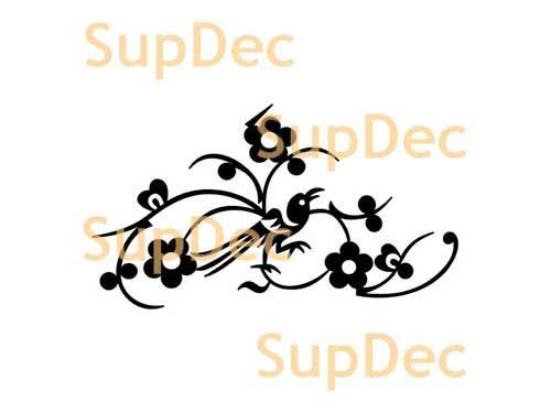 Autocollant mural en vinyle pour oiseaux pour fenêtre de salle de bain, décalcomanie amovible #4
