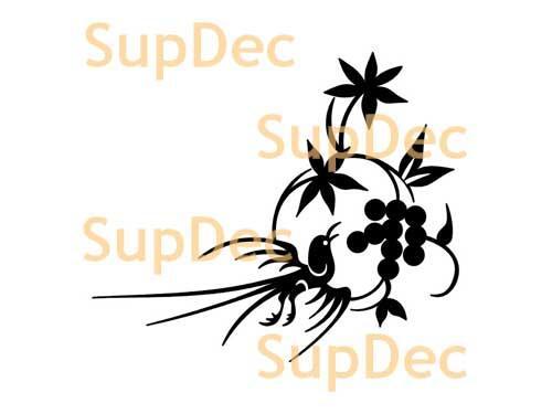 Autocollant mural en vinyle pour fenêtre et salle de bain, autocollant amovible, #5
