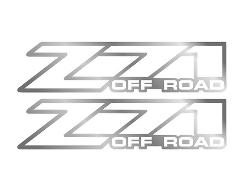 ensemble 2 - Z71 Offroad 2001 - 2006 autocollant autocollant Chevy Silverado 4x4
