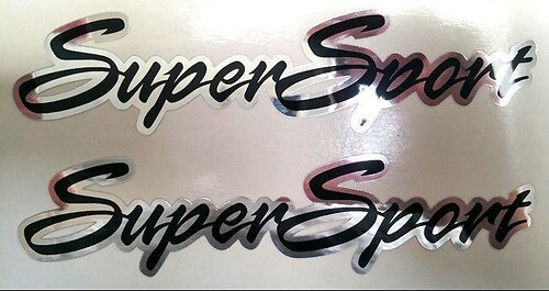 Autocollant Vinyle Latéral Style Chrome Super Sport pour Chevrolet Camaro