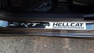 Autocollants de seuil de porte Dodge Challenger Charger Hellcat SRT Hemi Chrome avec toutes les couleurs