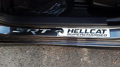 Déco vinyle bas de porte style SRT Hellcat Ensemble pour Dodge Challenger Charger