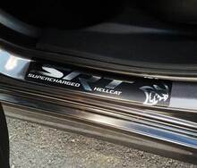Dodge Challenger Charger Hellcat Autocollants de seuil de porte Décalcomanies SRT Hemi Chrome avec toutes les couleurs
 2