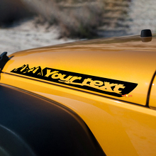Autocollant vinyle personnalisé Texte Montagnes Capot Latéral pour Jeep Wrangler JK Renegade 3