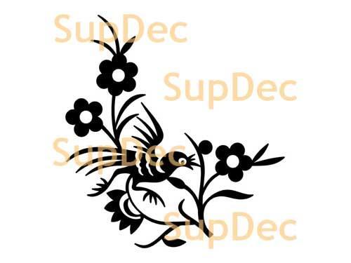 Autocollant mural en vinyle pour fenêtre et salle de bains, autocollant amovible en vinyle, #6
