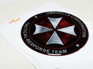 Umbrella Corp Tactical Response Team Bombé Badge Emblème Résine Autocollant Autocollant